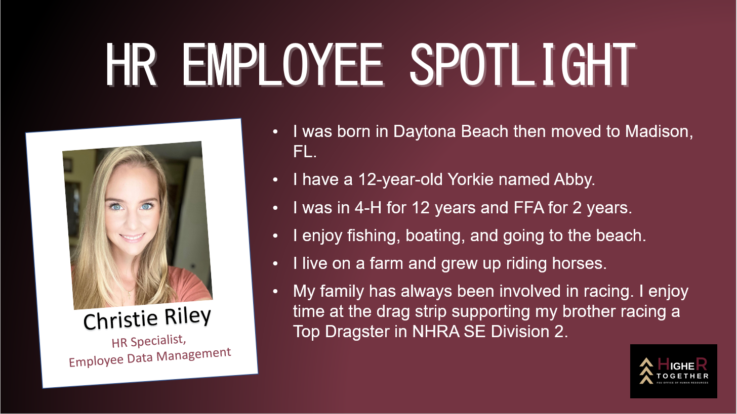 HR Employee Spotlight Office of Human Resources